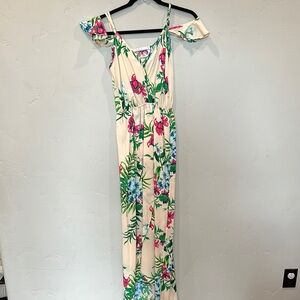 Floral Off-Shoulder Maxi Dress